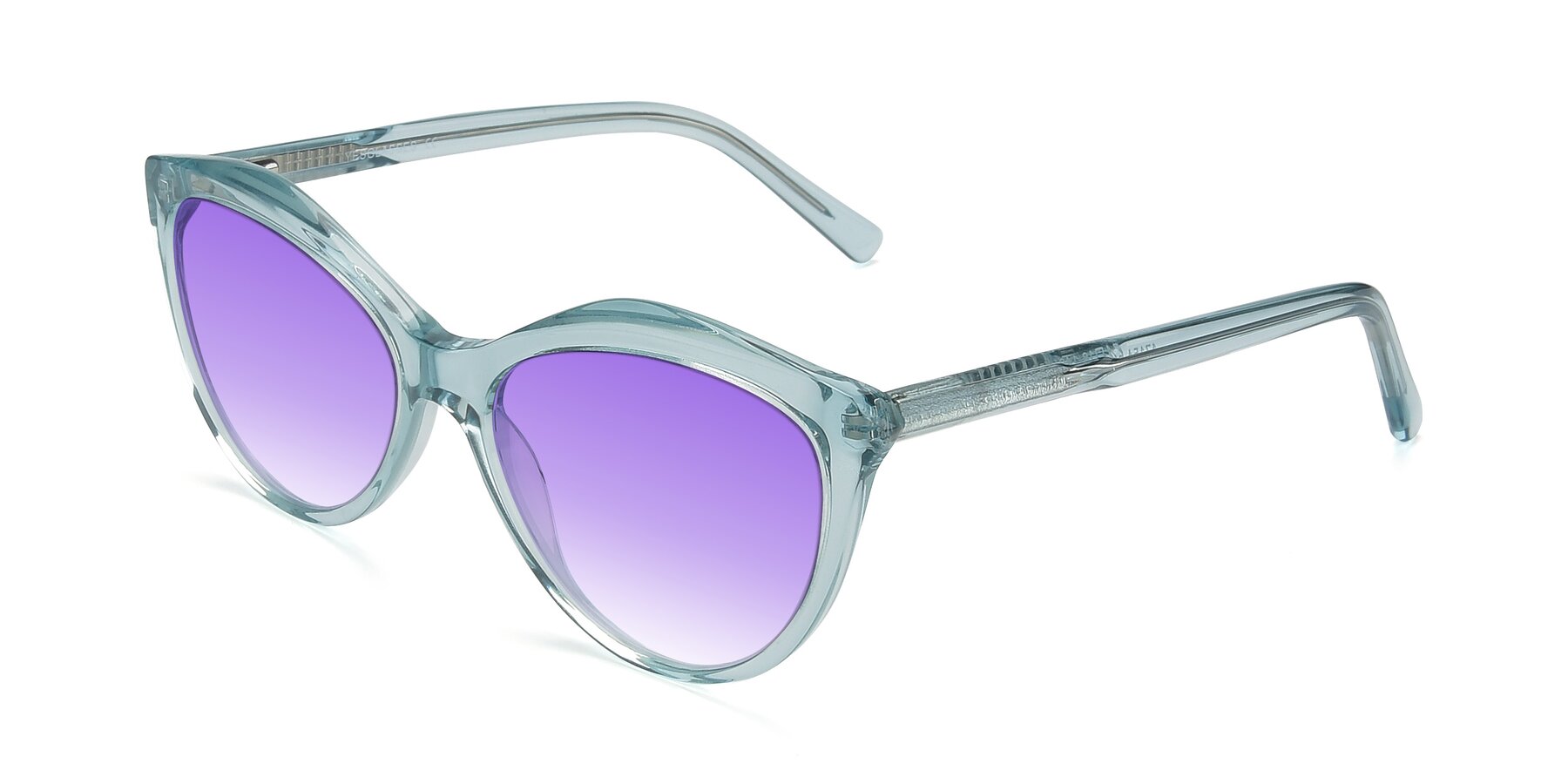 Angle of 17154 in Transparent Green with Purple Gradient Lenses