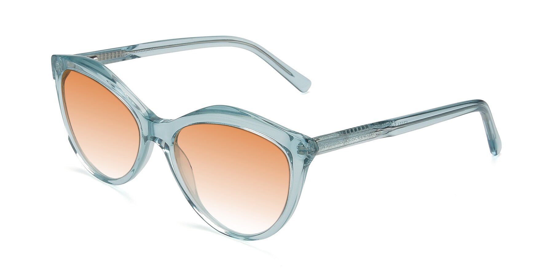 Angle of 17154 in Transparent Green with Orange Gradient Lenses