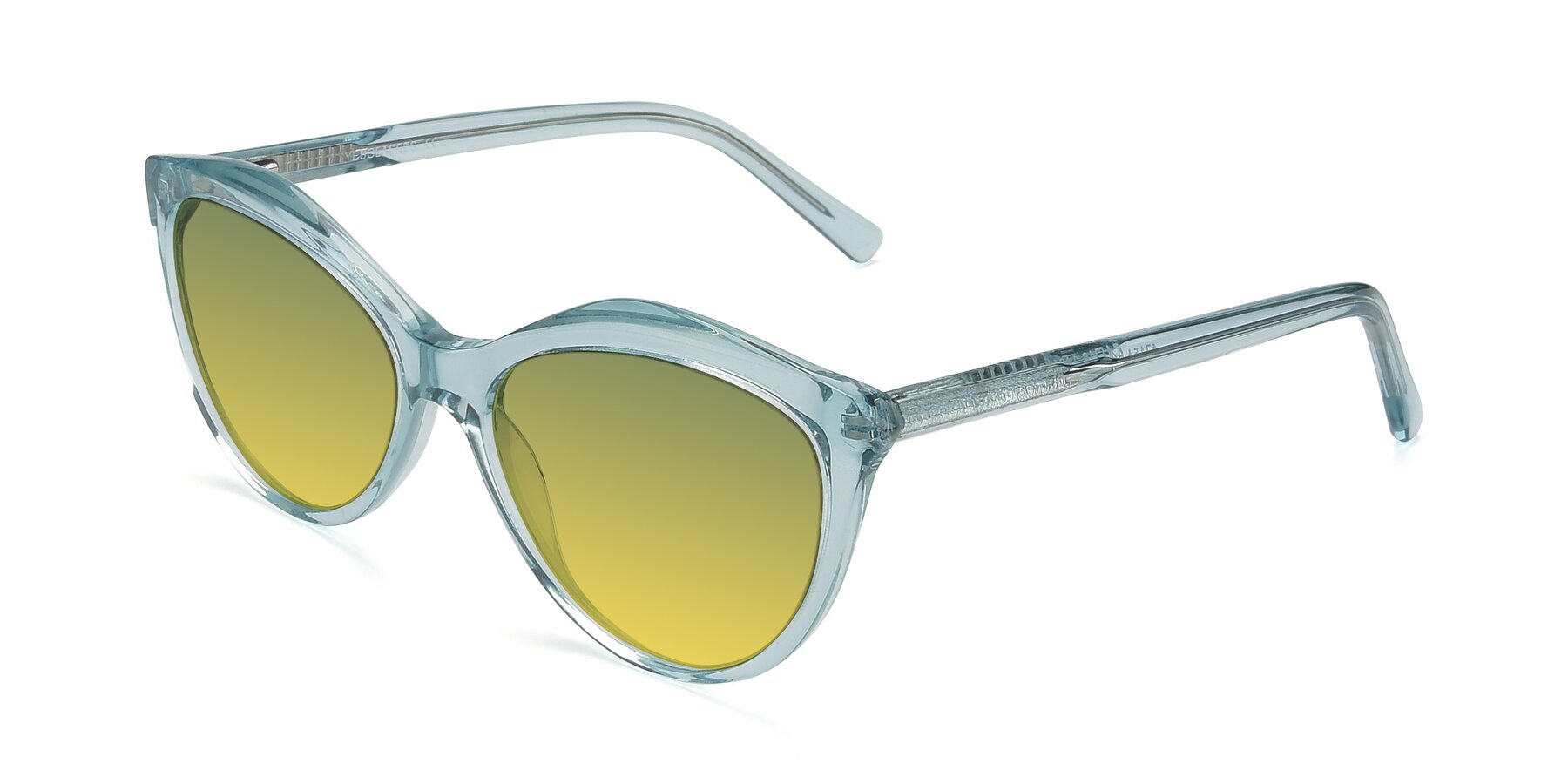 Angle of 17154 in Transparent Green with Green / Yellow Gradient Lenses