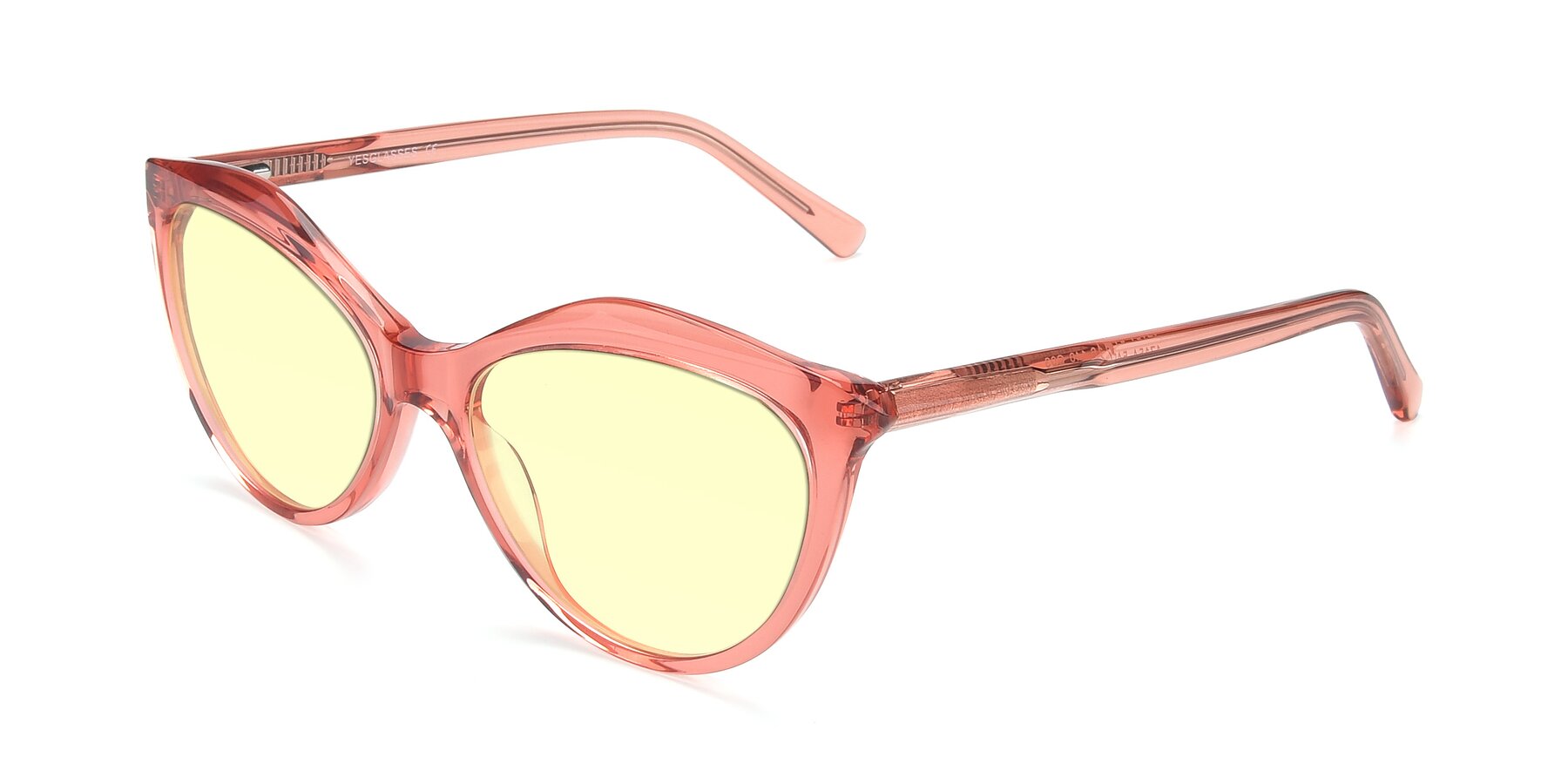 Angle of 17154 in Transparent Red with Light Yellow Tinted Lenses