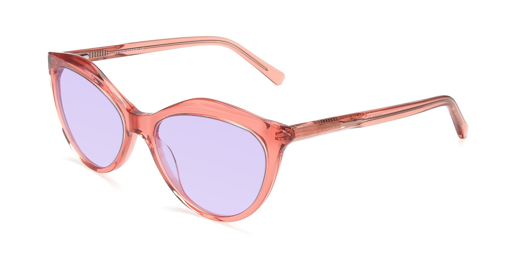 Angle of 17154 in Transparent Red with Light Purple Tinted Lenses