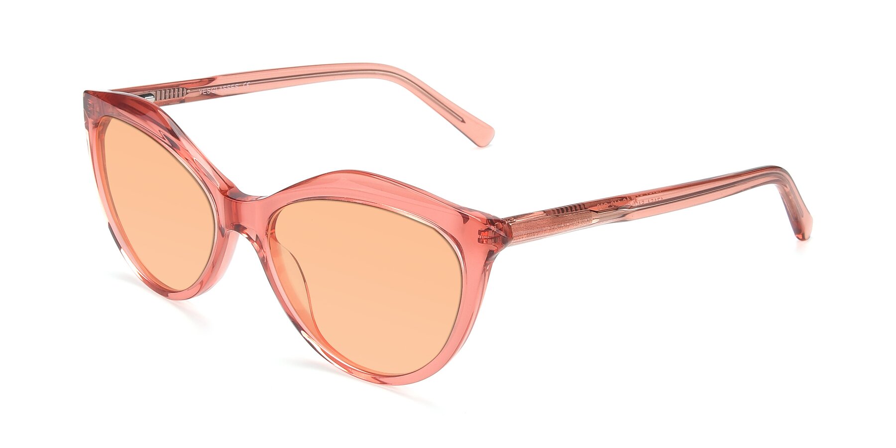 Angle of 17154 in Transparent Red with Light Orange Tinted Lenses