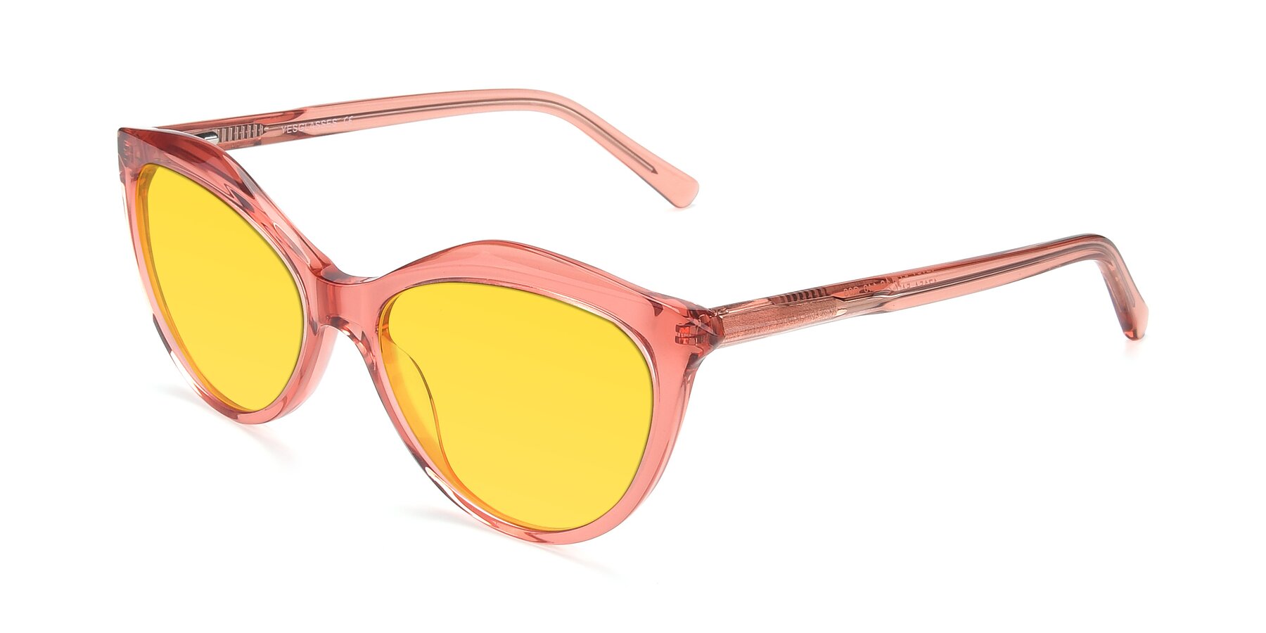 Angle of 17154 in Transparent Red with Yellow Tinted Lenses
