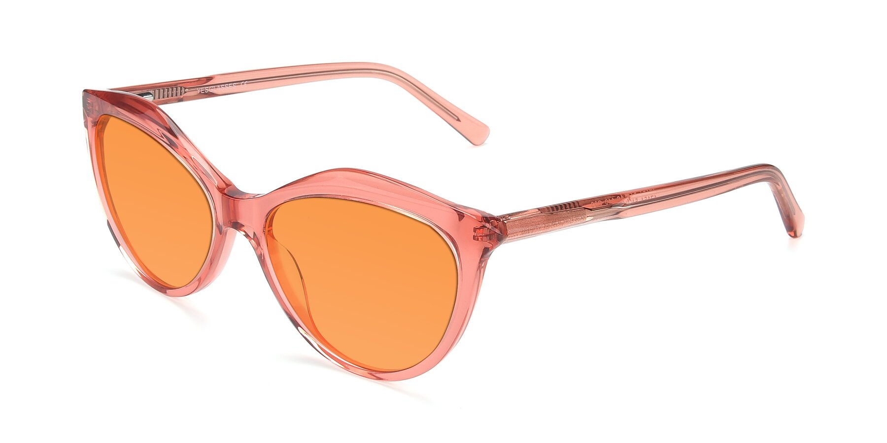 Angle of 17154 in Transparent Red with Orange Tinted Lenses