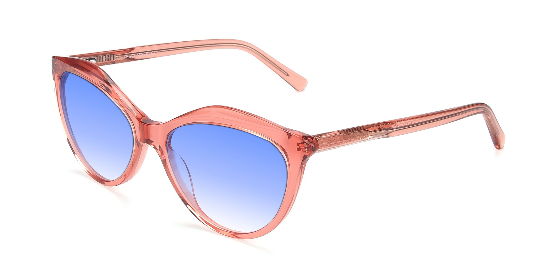 Angle of 17154 in Transparent Red with Blue Gradient Lenses