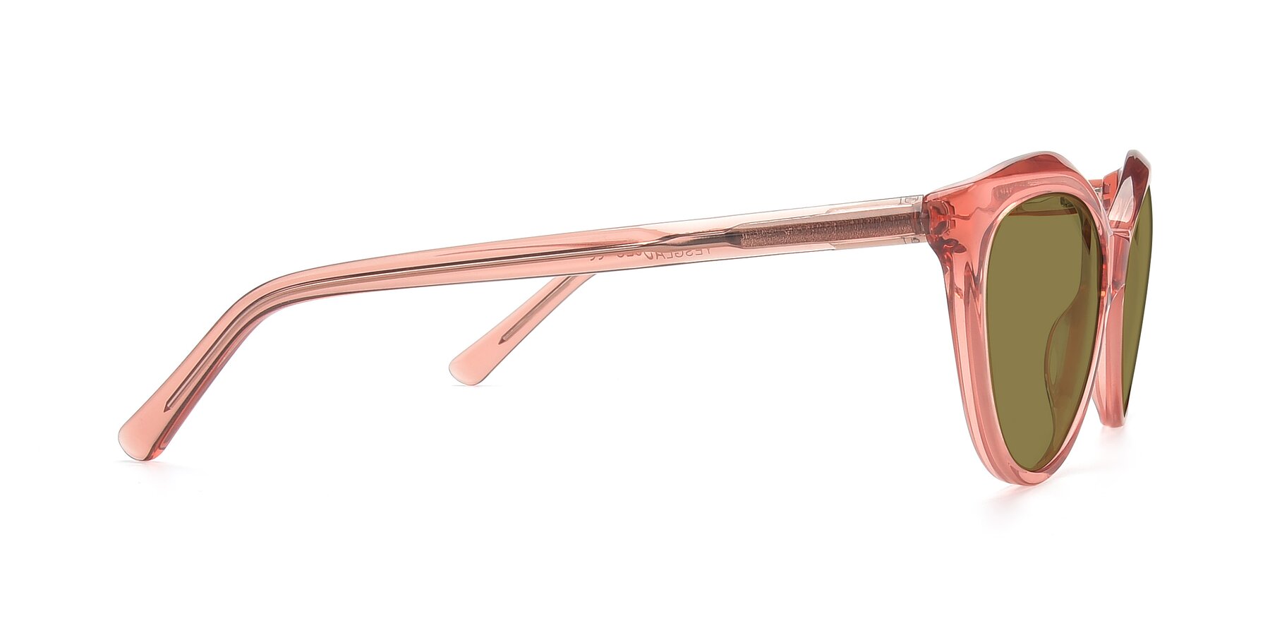 Side of 17154 in Transparent Red with Brown Polarized Lenses