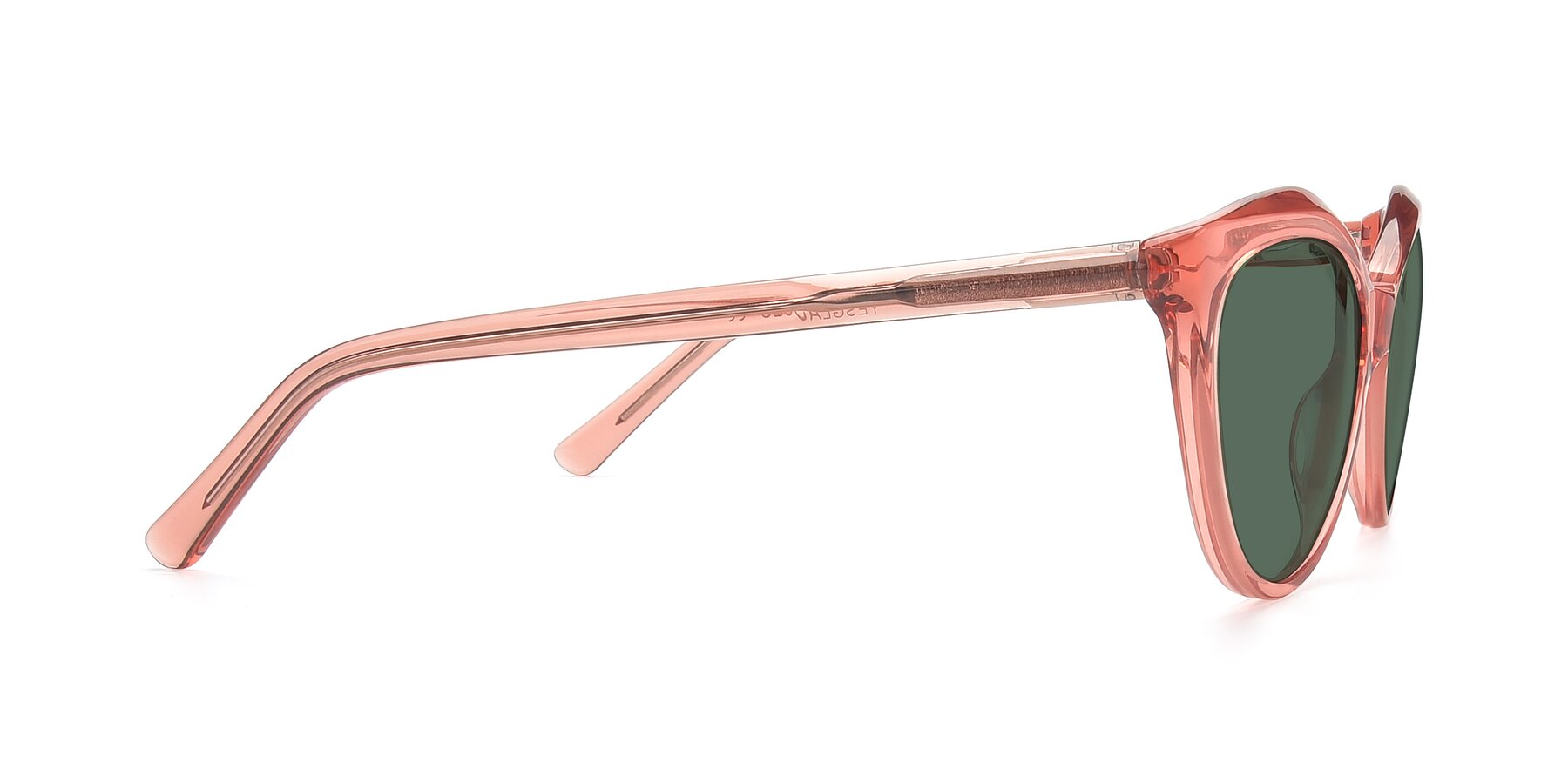 Side of 17154 in Transparent Red with Green Polarized Lenses