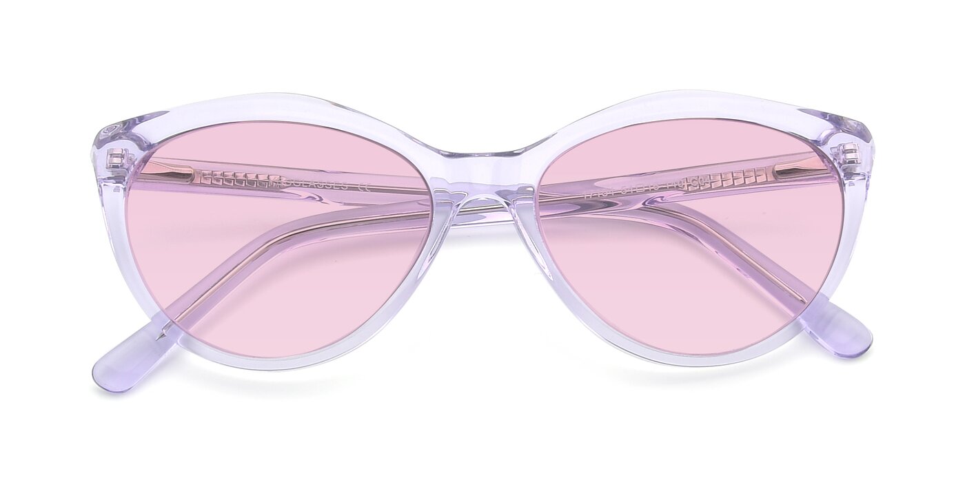 17154 - Transparent Lavender Tinted Sunglasses