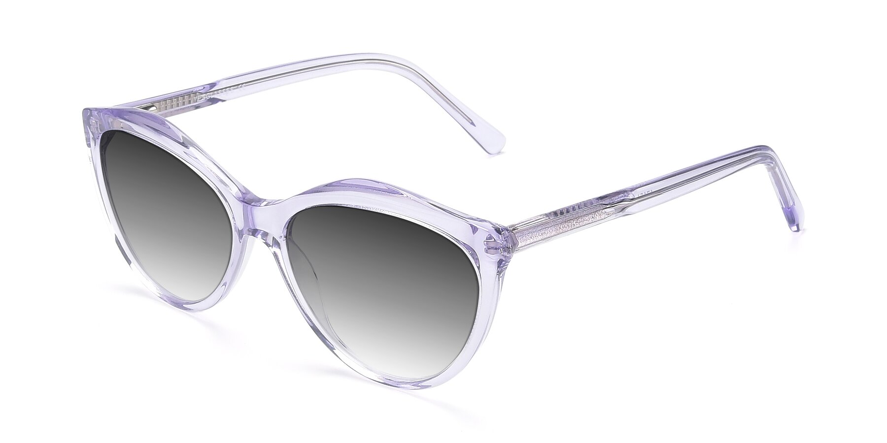 Angle of 17154 in Transparent Lavender with Gray Gradient Lenses