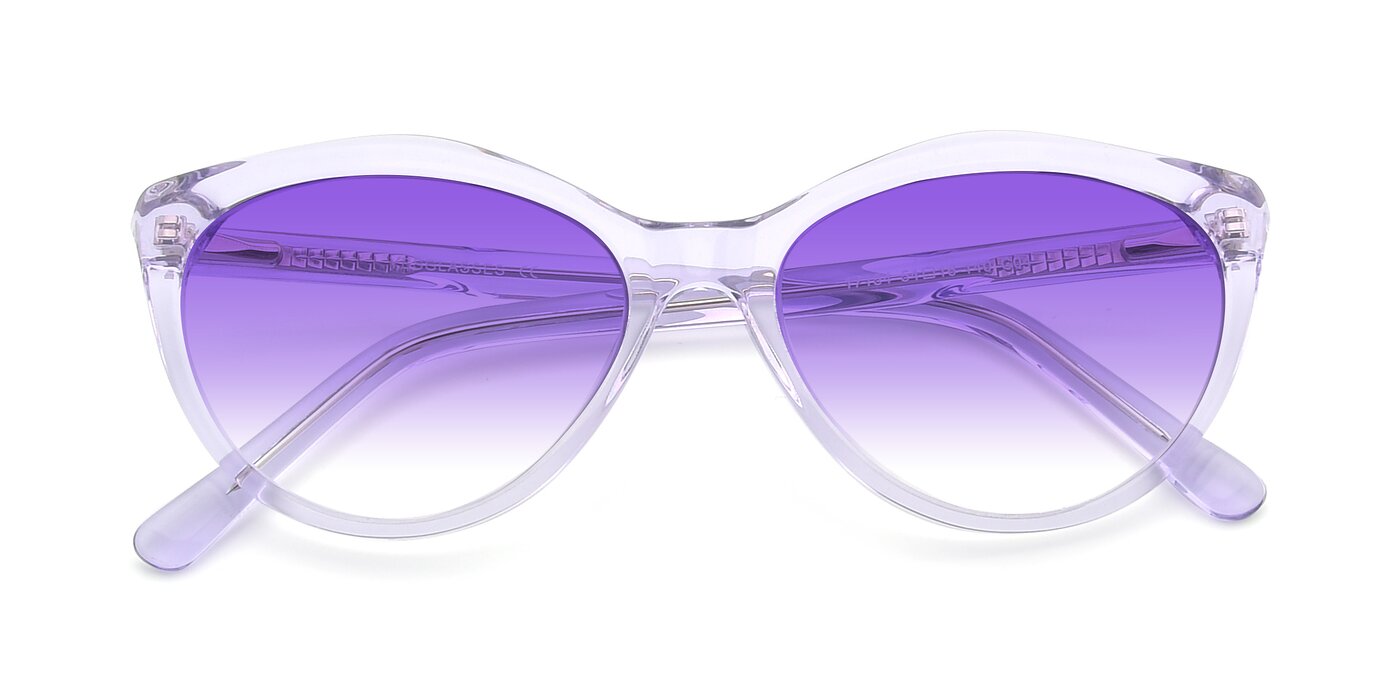 17154 - Transparent Lavender Gradient Sunglasses