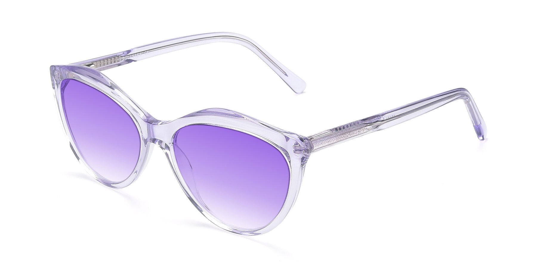 Angle of 17154 in Transparent Lavender with Purple Gradient Lenses