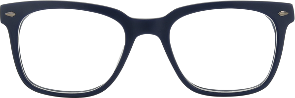 Deep Blue Geek Chic Square Full Rim Eyeglasses 17165 