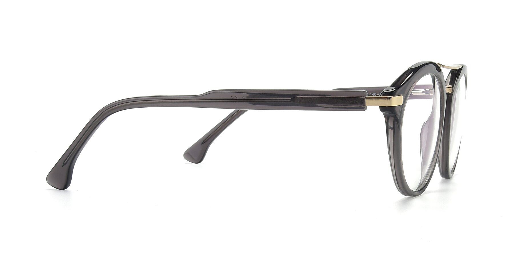 Side of 17236 in Gray-Gold with Clear Blue Light Blocking Lenses
