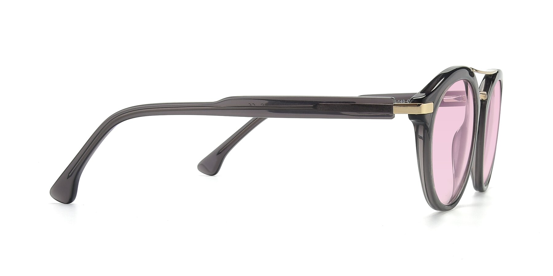 Side of 17236 in Gray-Gold with Light Pink Tinted Lenses
