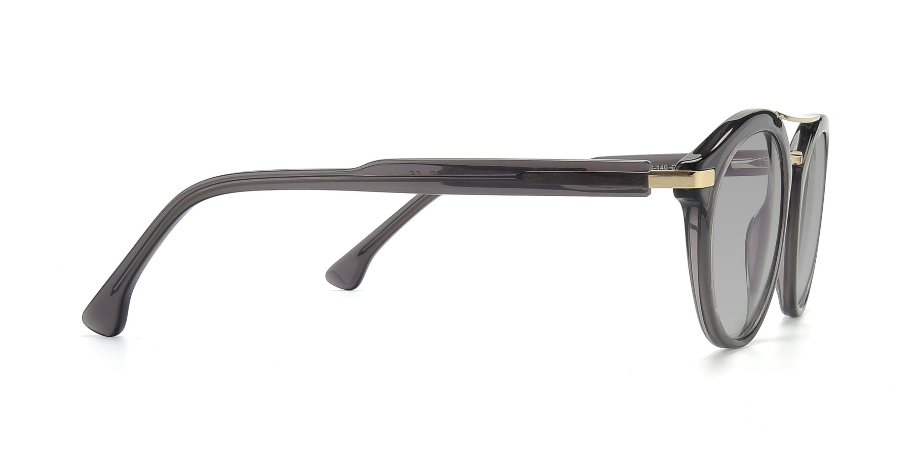 Side of 17236 in Gray-Gold with Light Gray Tinted Lenses
