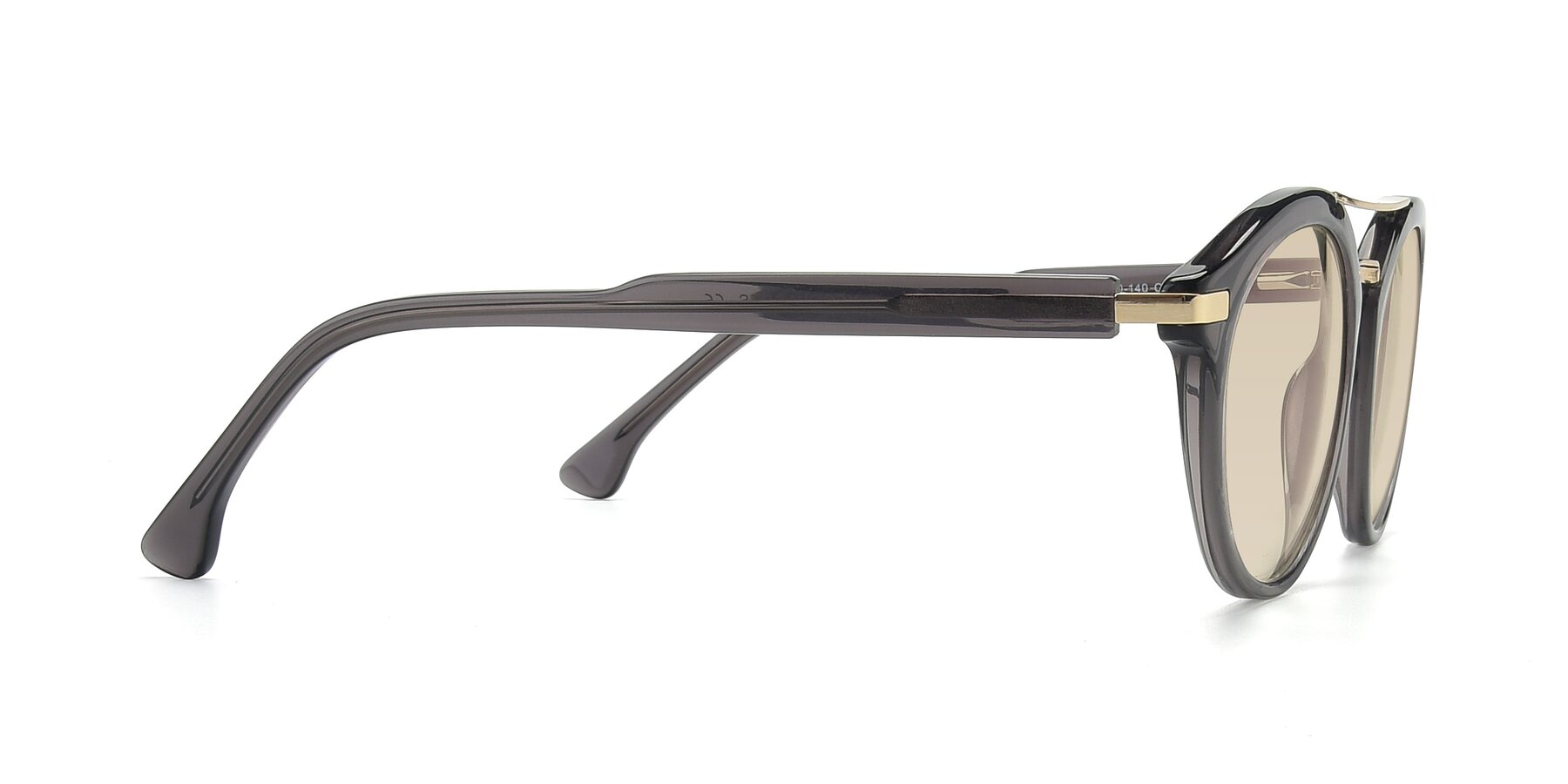 Side of 17236 in Gray-Gold with Light Brown Tinted Lenses