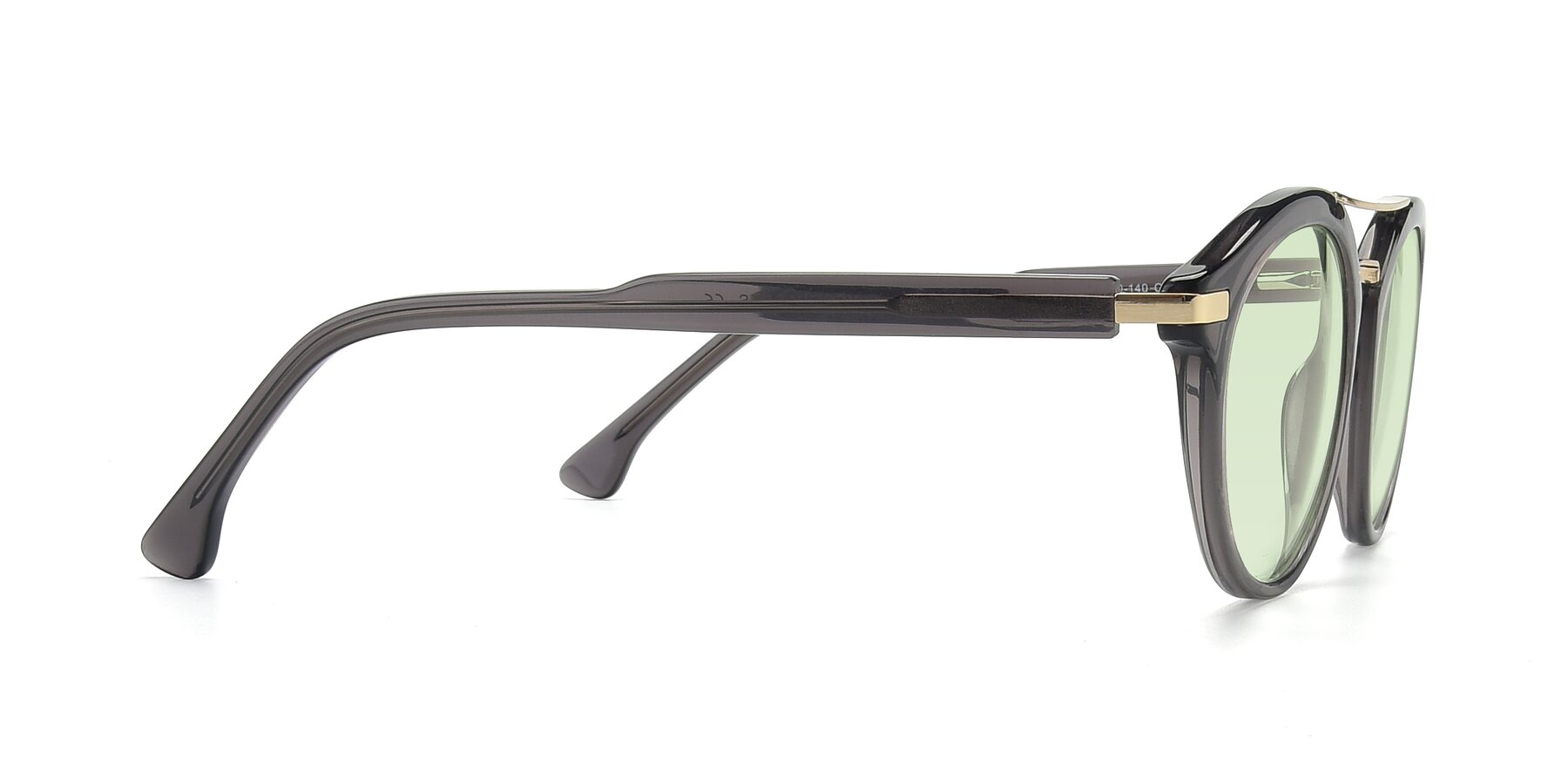 Side of 17236 in Gray-Gold with Light Green Tinted Lenses