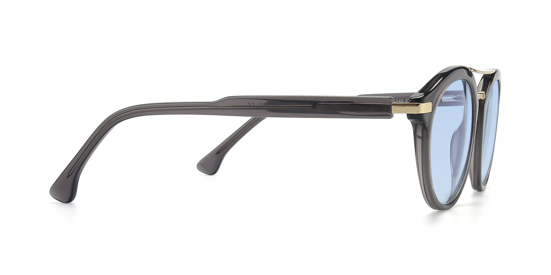 Side of 17236 in Gray-Gold with Light Blue Tinted Lenses