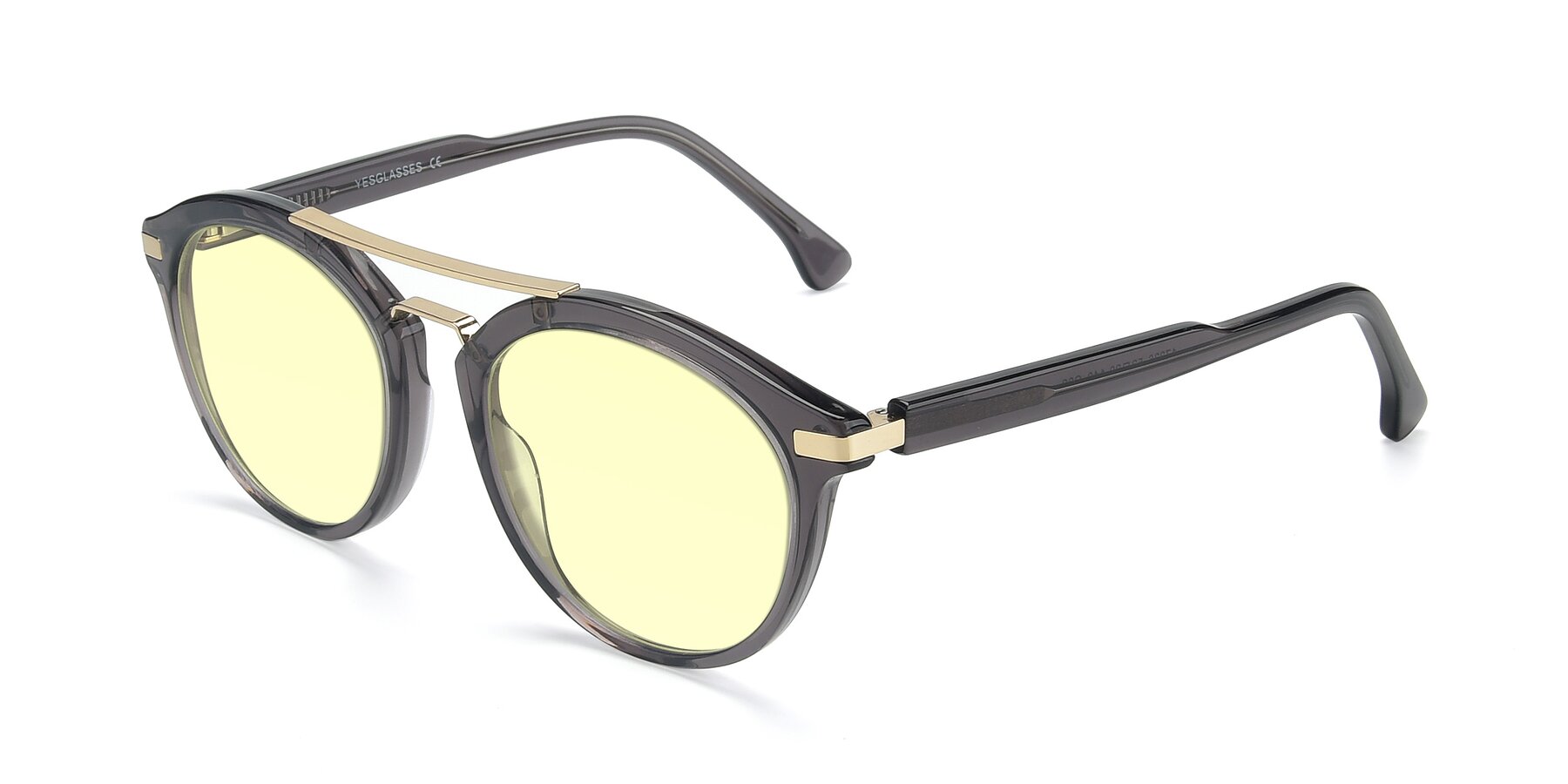 Angle of 17236 in Gray-Gold with Light Yellow Tinted Lenses