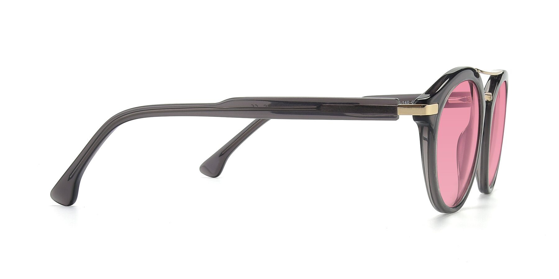 Side of 17236 in Gray-Gold with Pink Tinted Lenses