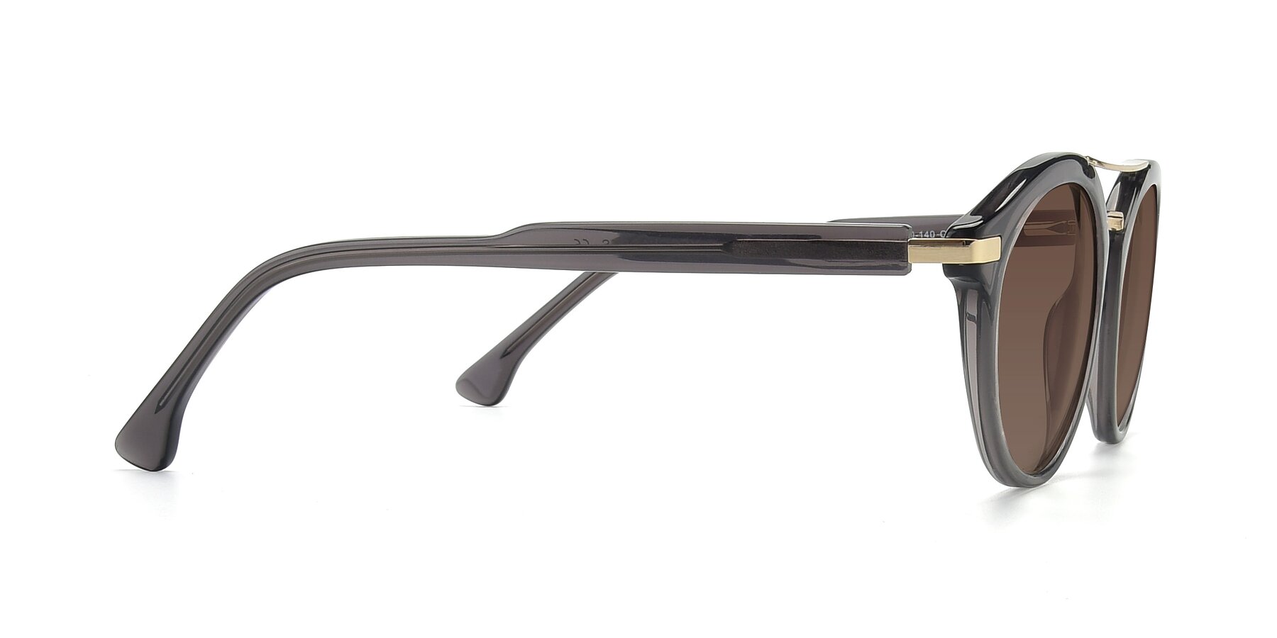 Side of 17236 in Gray-Gold with Brown Tinted Lenses