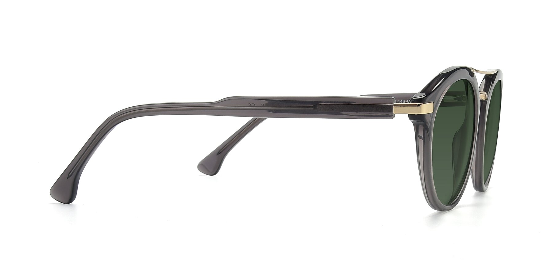Side of 17236 in Gray-Gold with Green Tinted Lenses