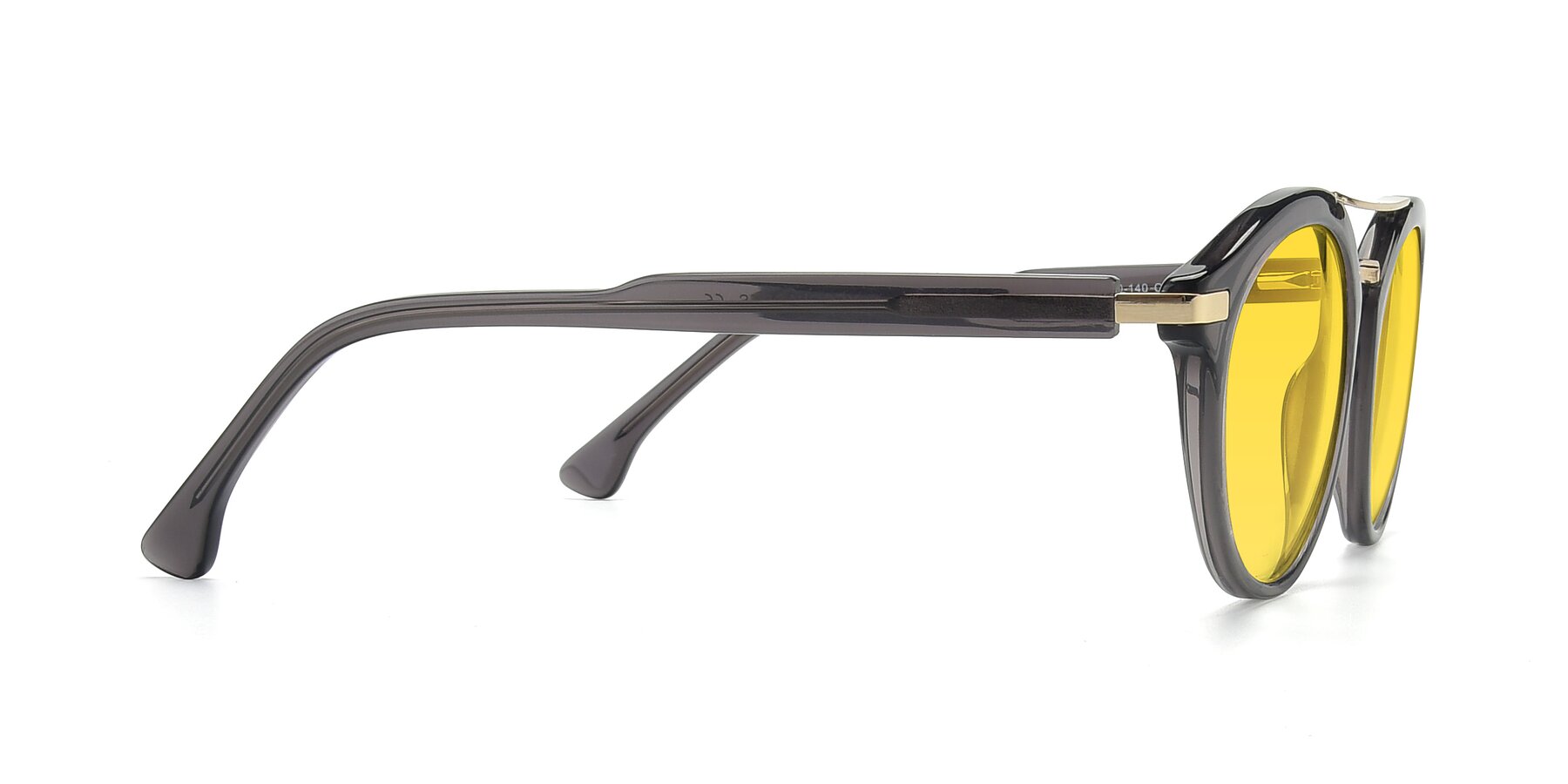 Side of 17236 in Gray-Gold with Yellow Tinted Lenses