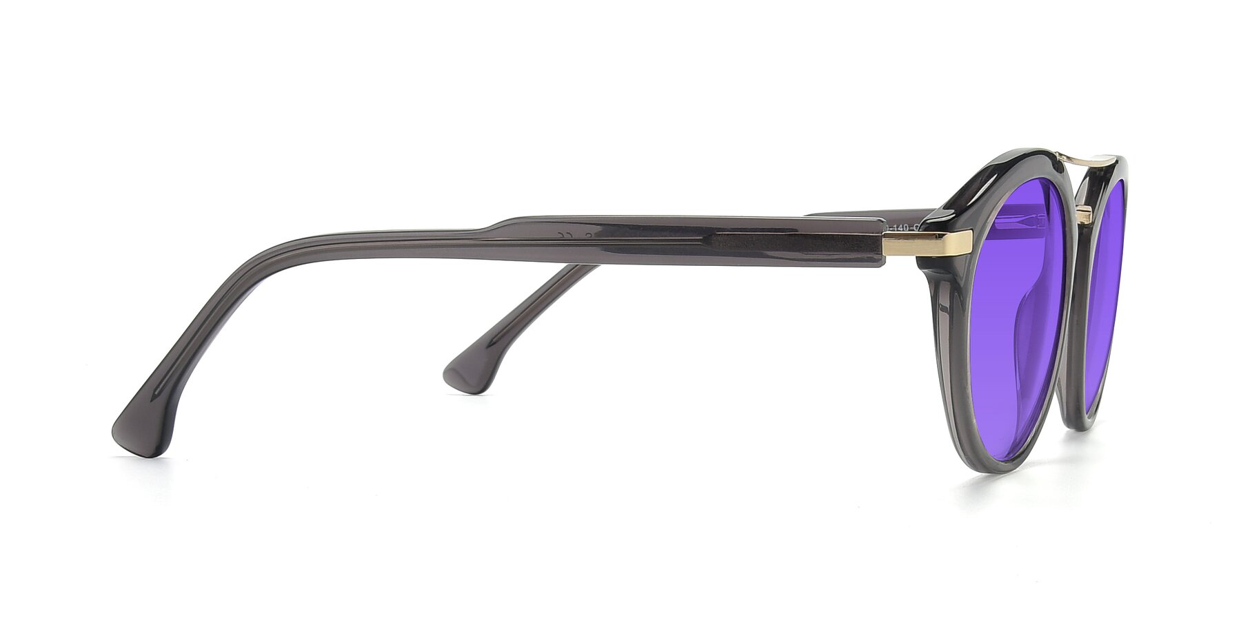 Side of 17236 in Gray-Gold with Purple Tinted Lenses