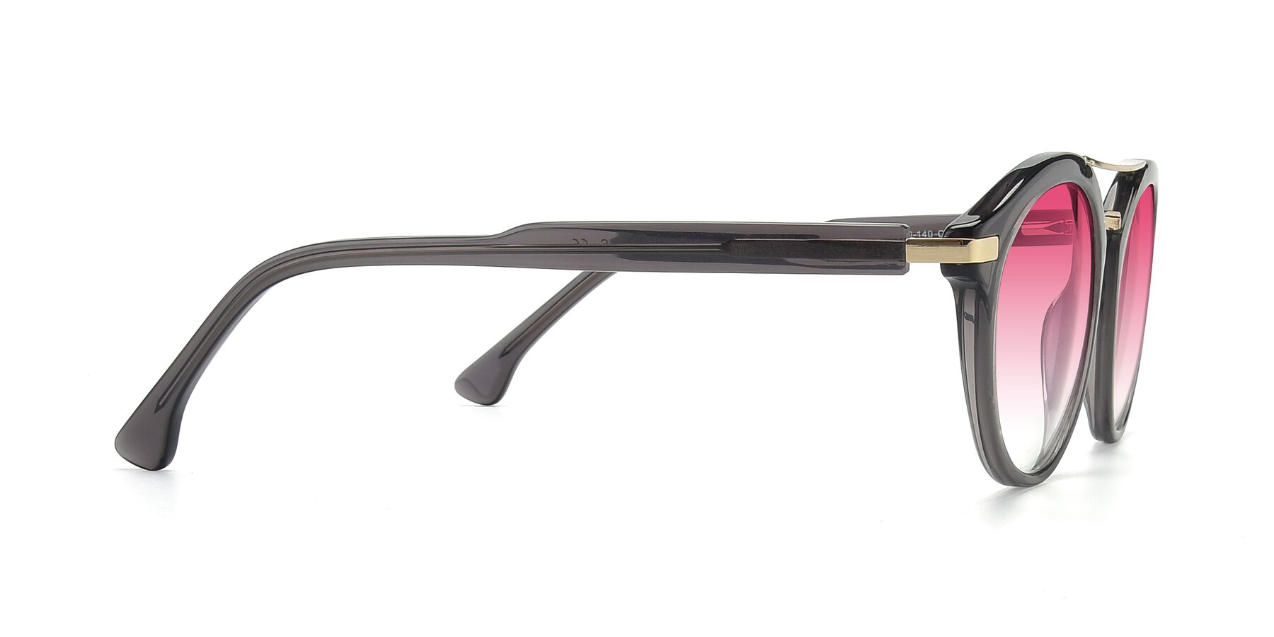 Side of 17236 in Gray-Gold with Pink Gradient Lenses