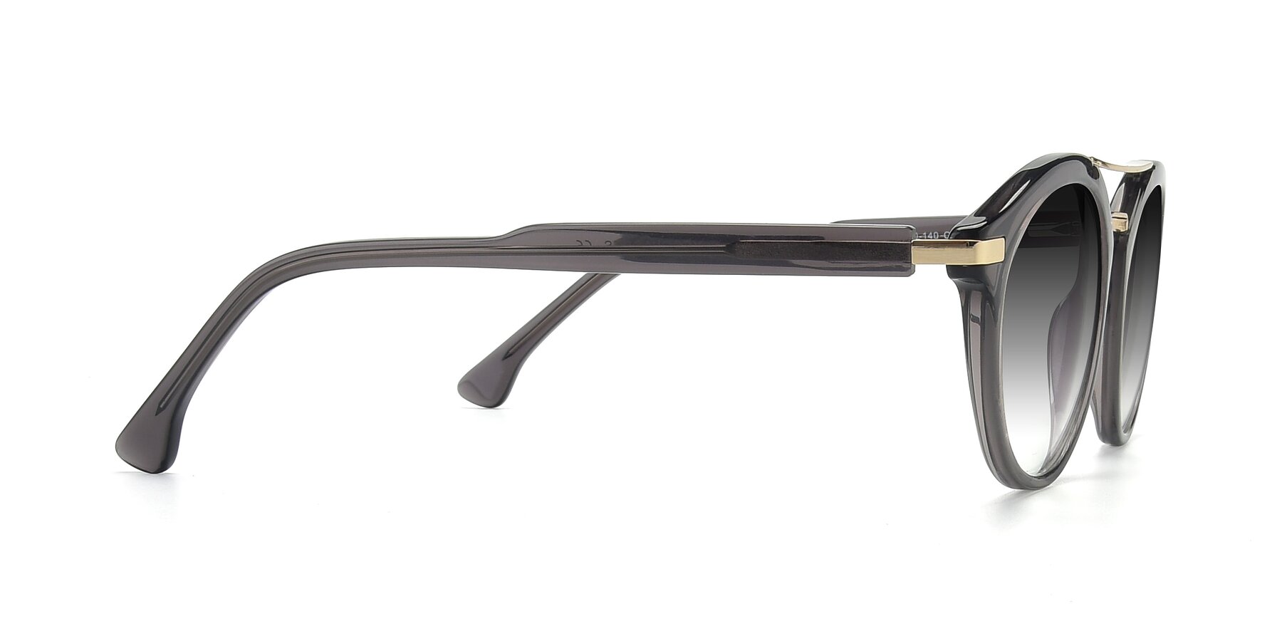 Side of 17236 in Gray-Gold with Gray Gradient Lenses
