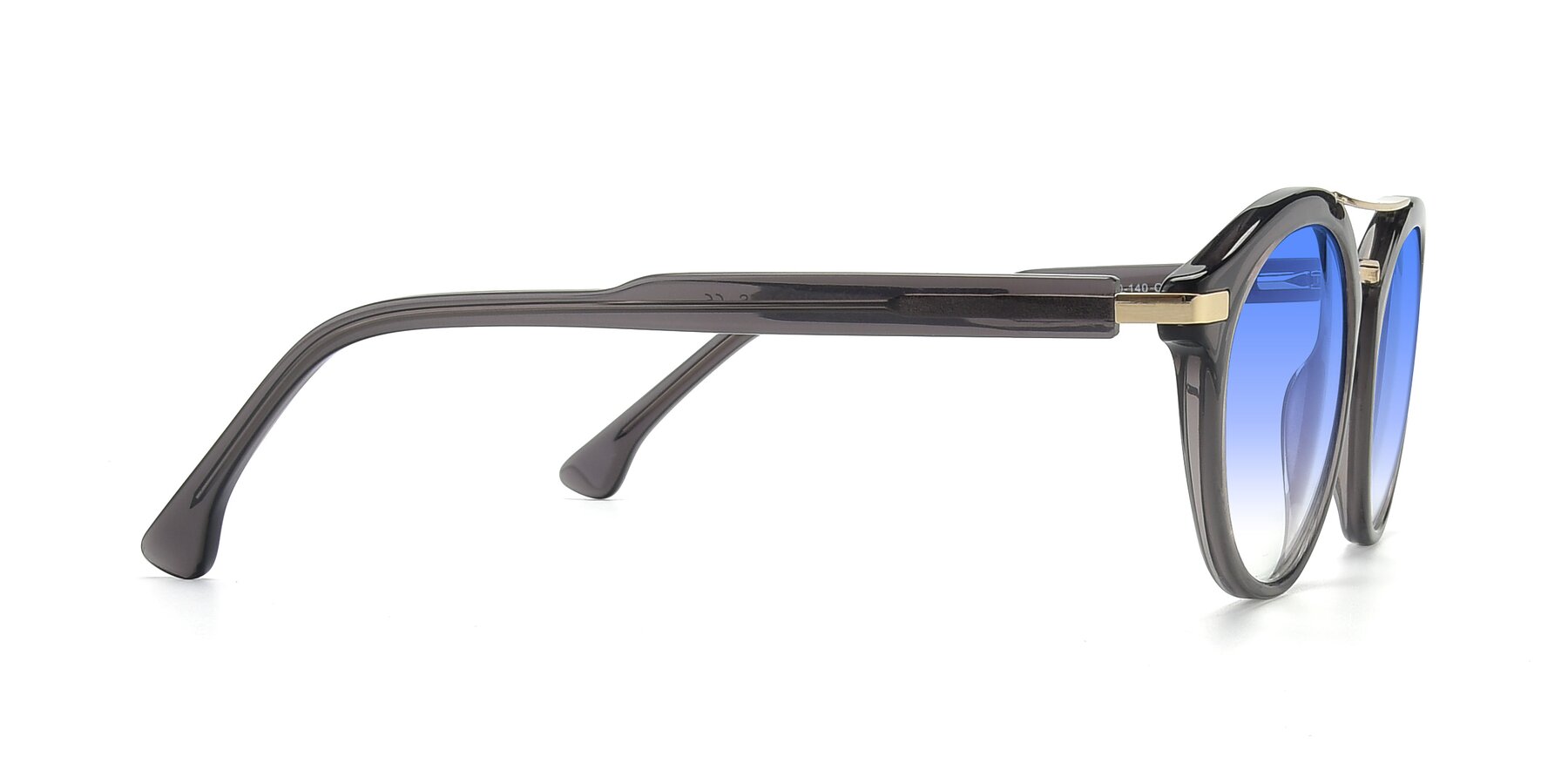 Side of 17236 in Gray-Gold with Blue Gradient Lenses