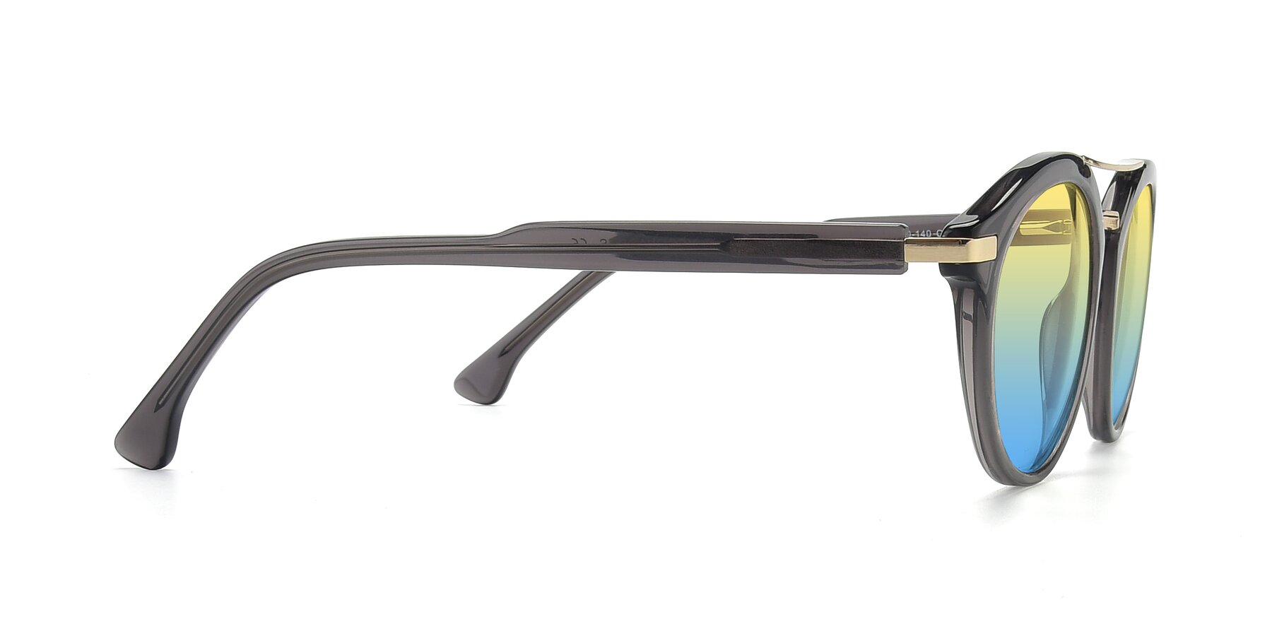 Side of 17236 in Gray-Gold with Yellow / Blue Gradient Lenses