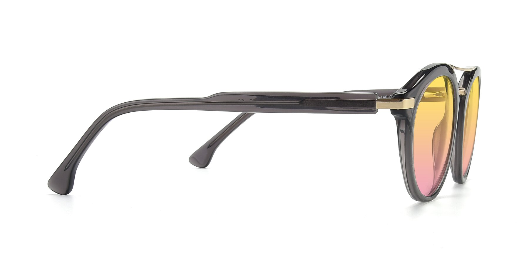 Side of 17236 in Gray-Gold with Yellow / Pink Gradient Lenses