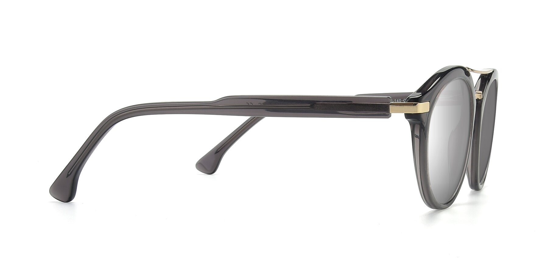 Side of 17236 in Gray-Gold with Silver Mirrored Lenses
