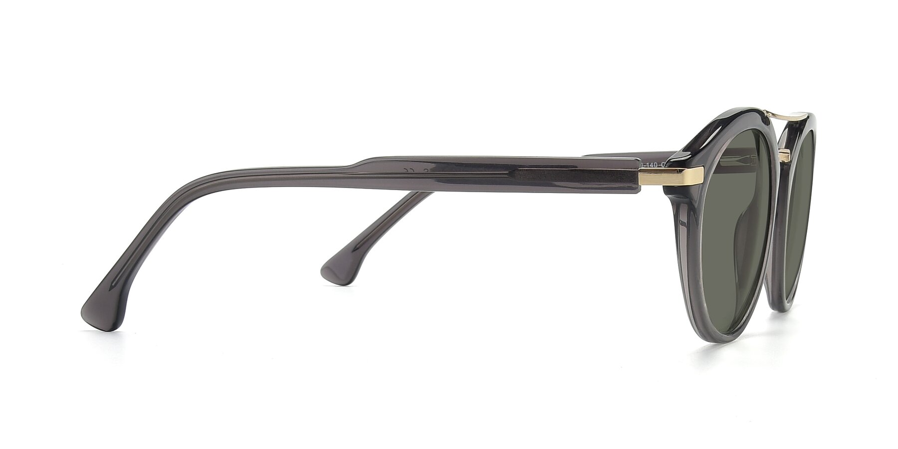 Side of 17236 in Gray-Gold with Gray Polarized Lenses