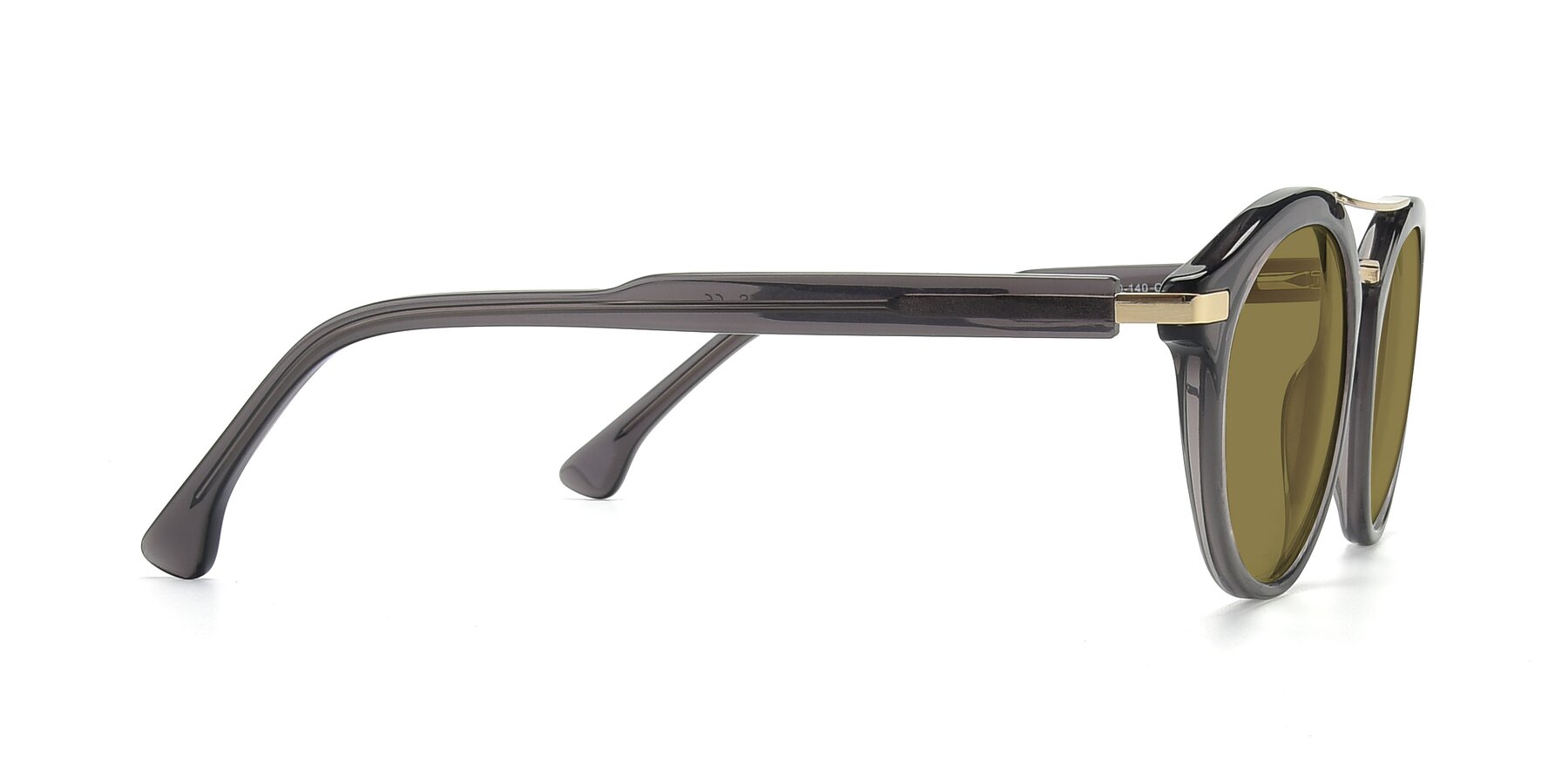 Side of 17236 in Gray-Gold with Brown Polarized Lenses