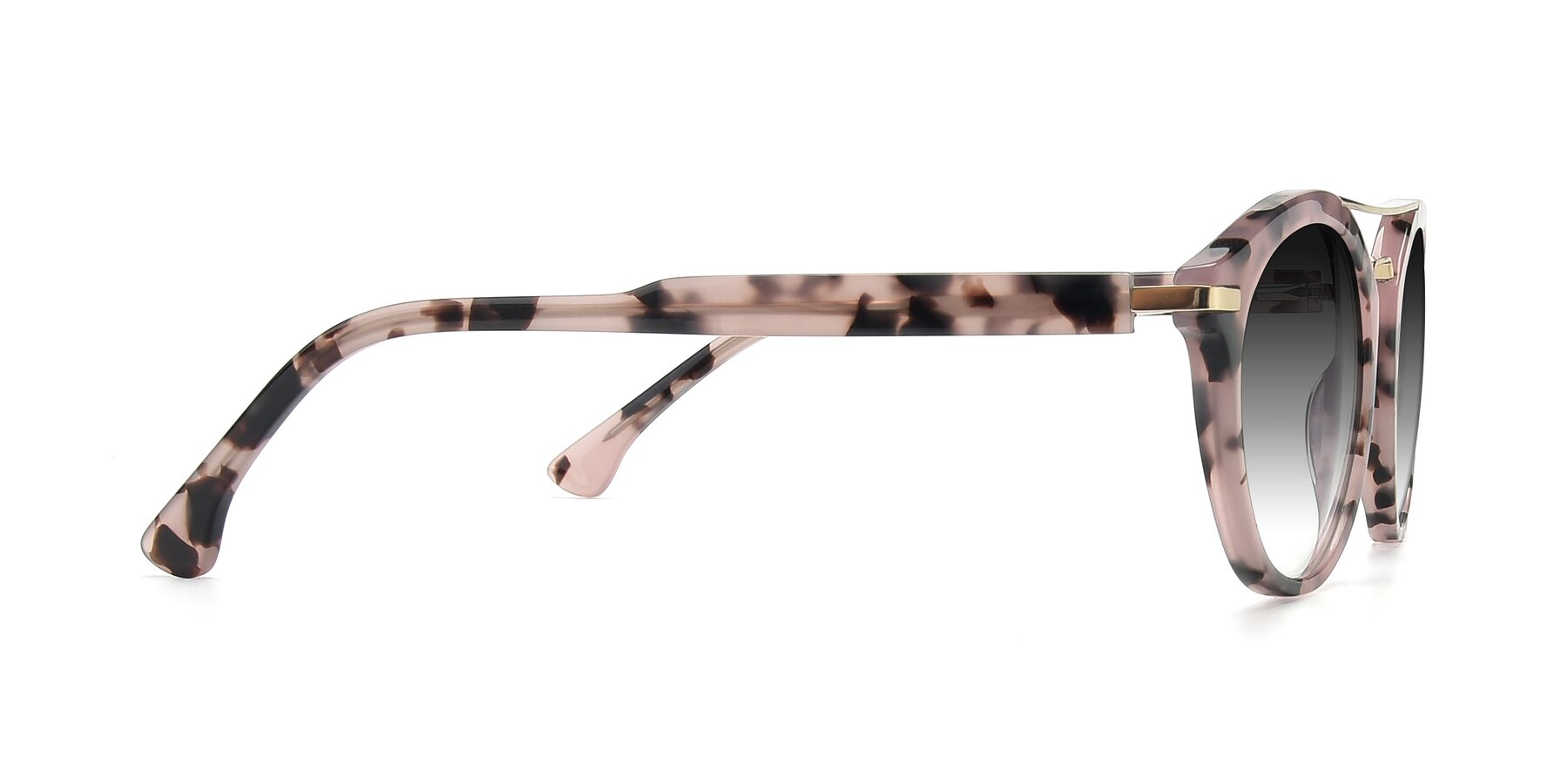 Side of 17236 in Havana Floral-Gold with Gray Gradient Lenses