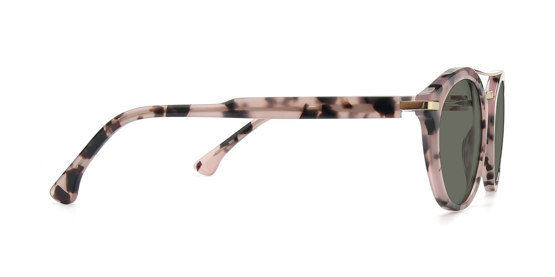 Side of 17236 in Havana Floral-Gold with Gray Polarized Lenses