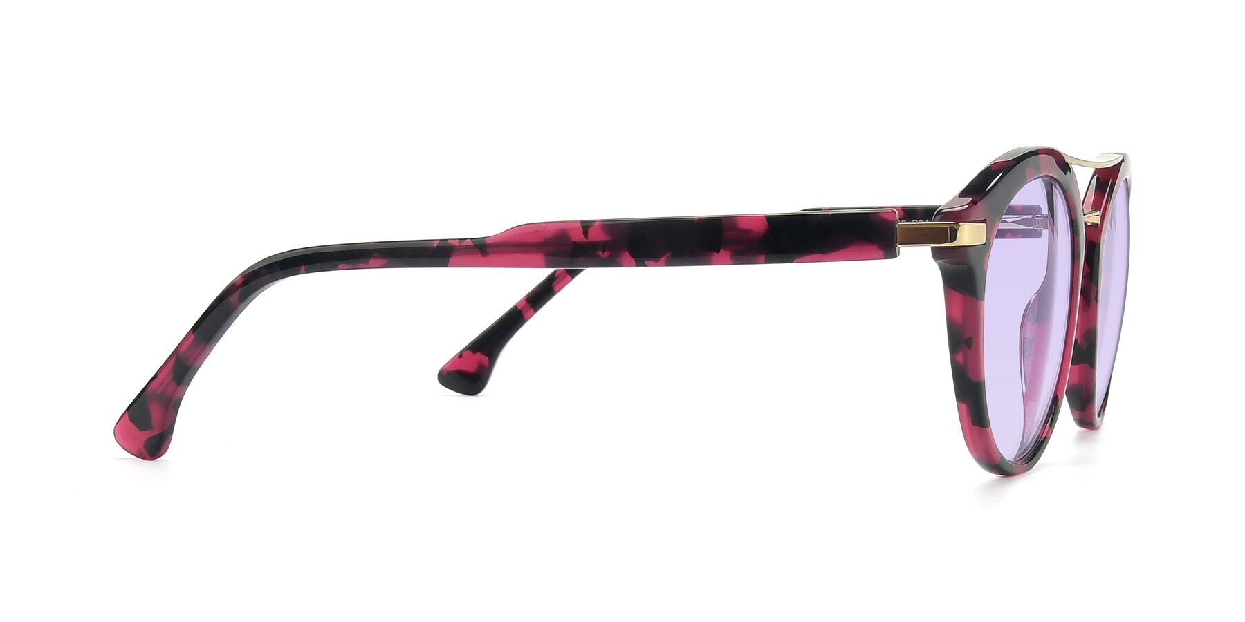 Side of 17236 in Wine Tortoise with Light Purple Tinted Lenses