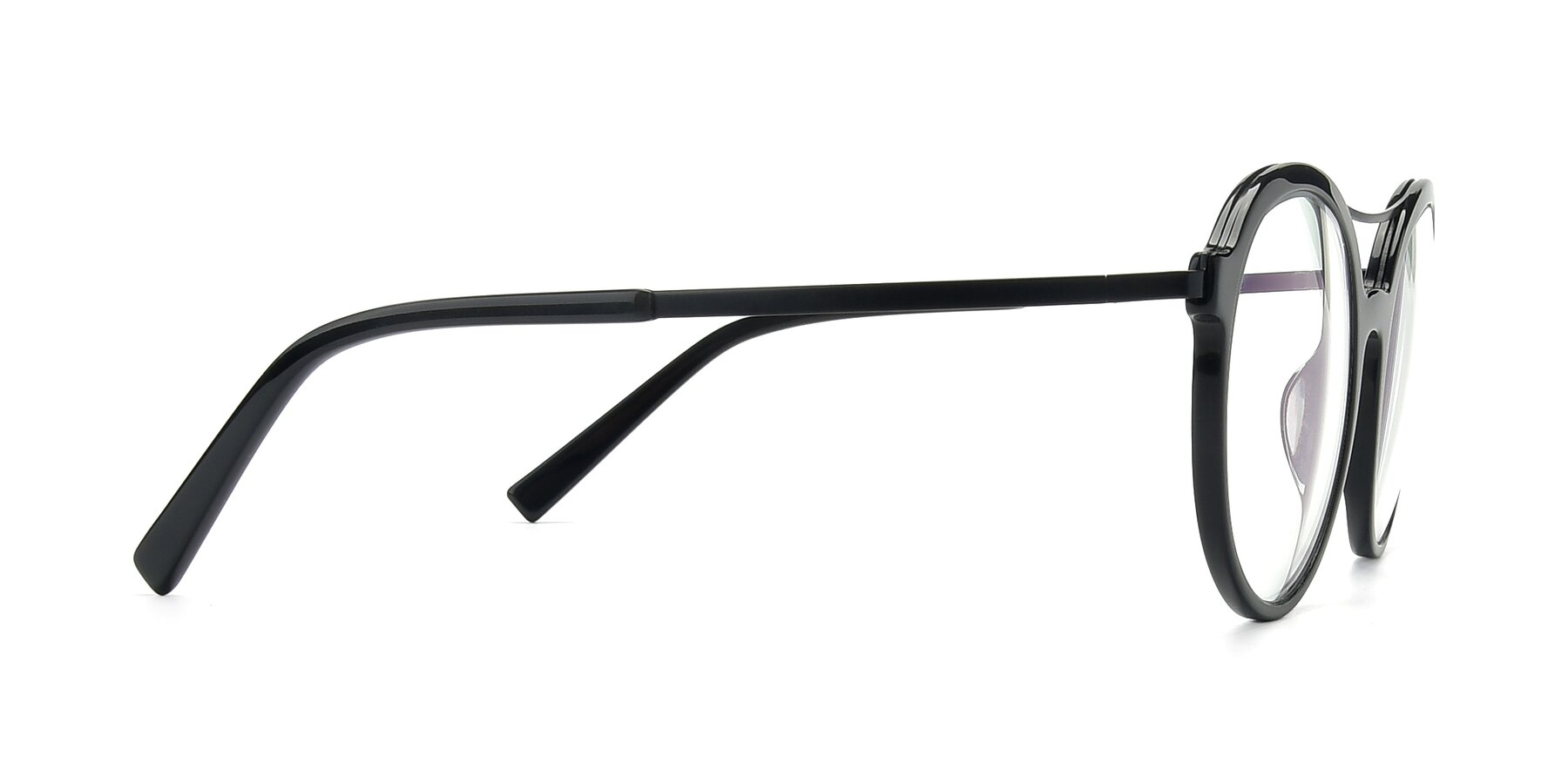Side of 17268 in Black with Clear Reading Eyeglass Lenses