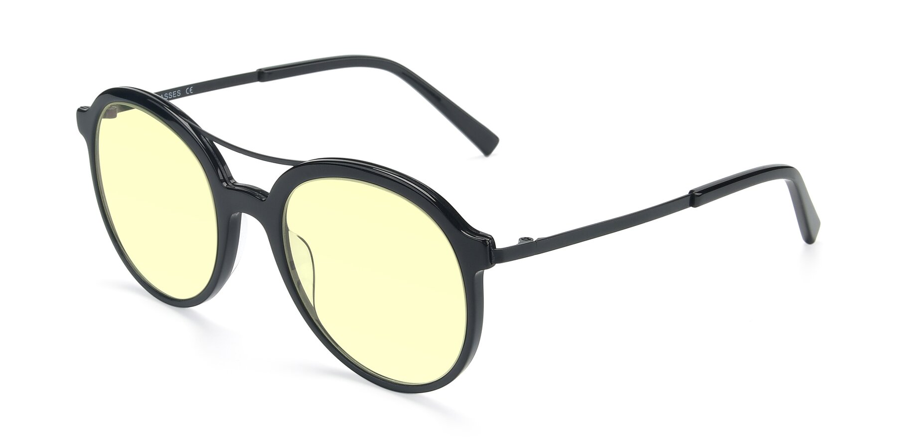 Angle of 17268 in Black with Light Yellow Tinted Lenses