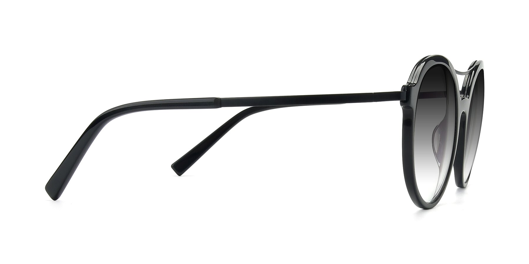 Side of 17268 in Black with Gray Gradient Lenses