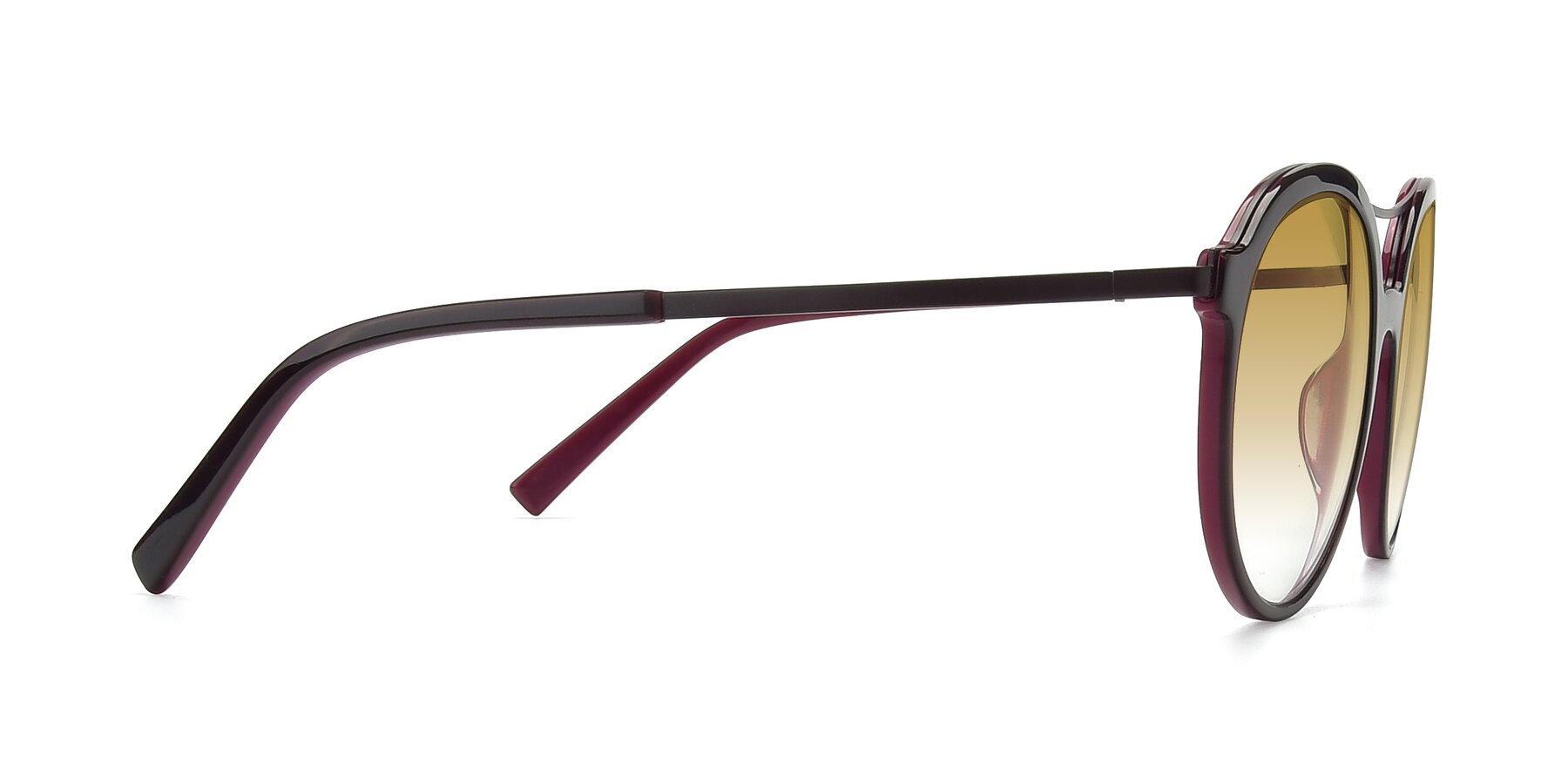 Side of 17268 in Wine with Champagne Gradient Lenses