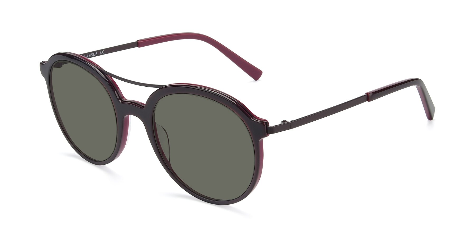 Angle of 17268 in Wine with Gray Polarized Lenses
