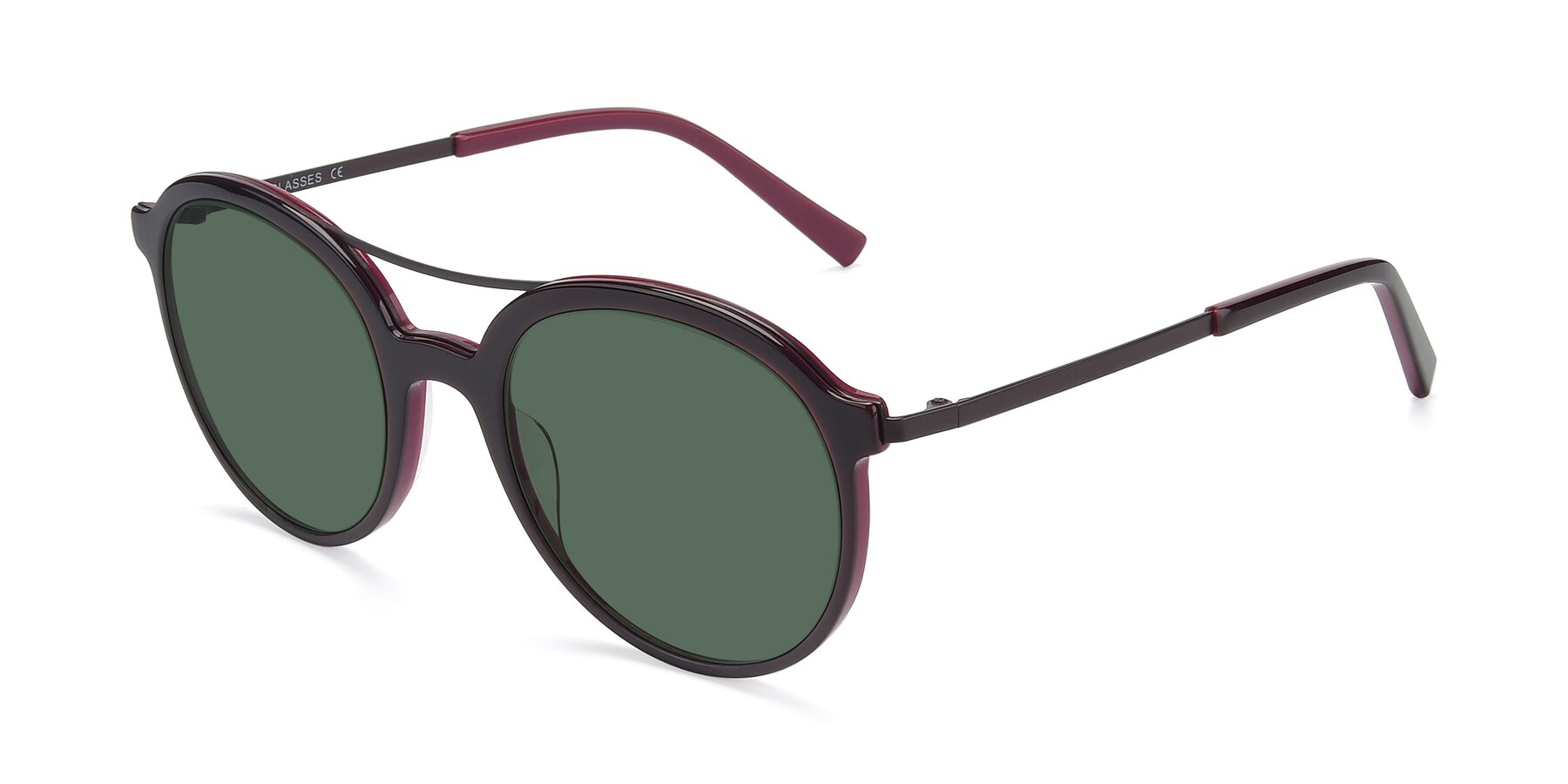 Angle of 17268 in Wine with Green Polarized Lenses