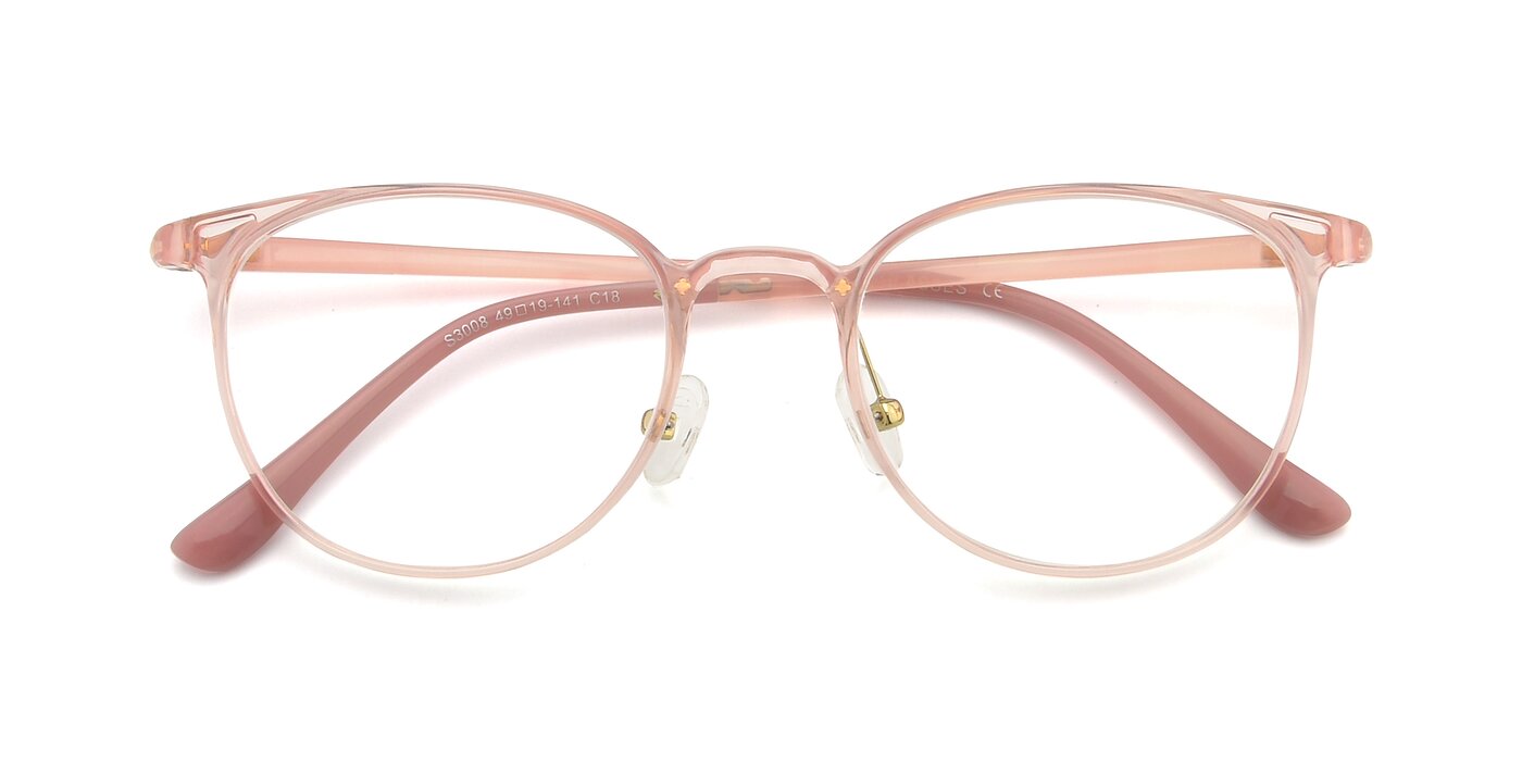S3008 - Transparent Pink Eyeglasses