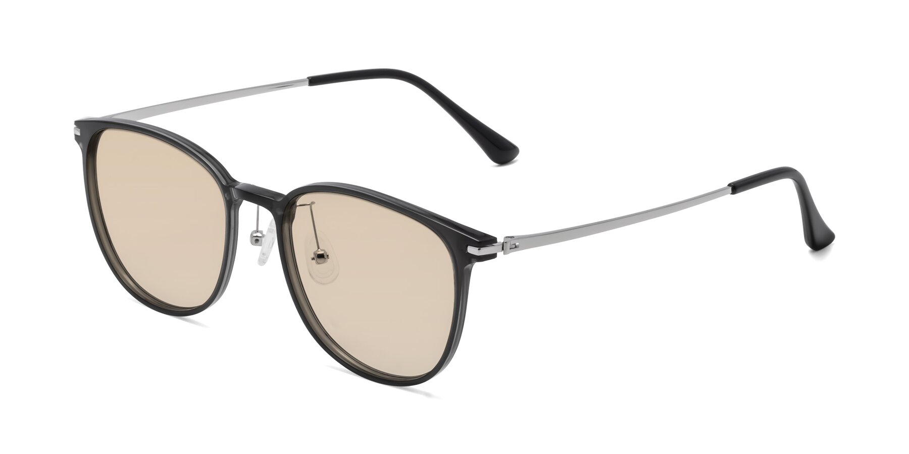 Side of Justice in Translucent Gray with Light Brown Tinted Lenses