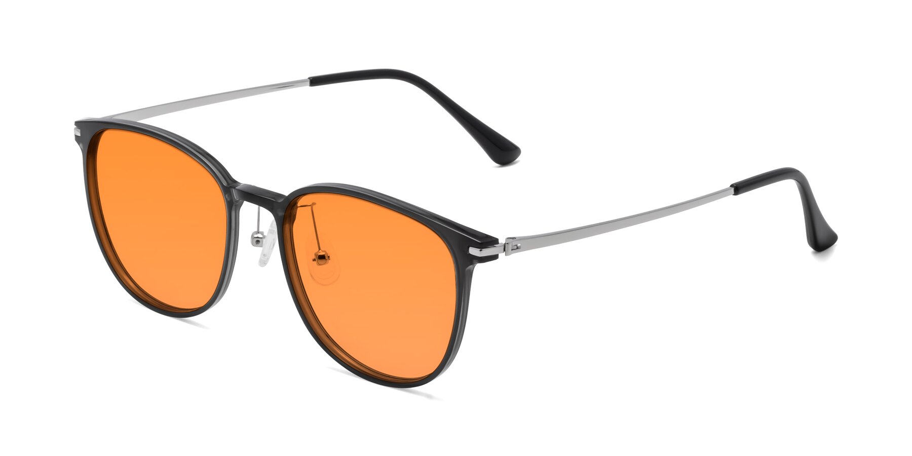 Side of Justice in Translucent Gray with Orange Tinted Lenses