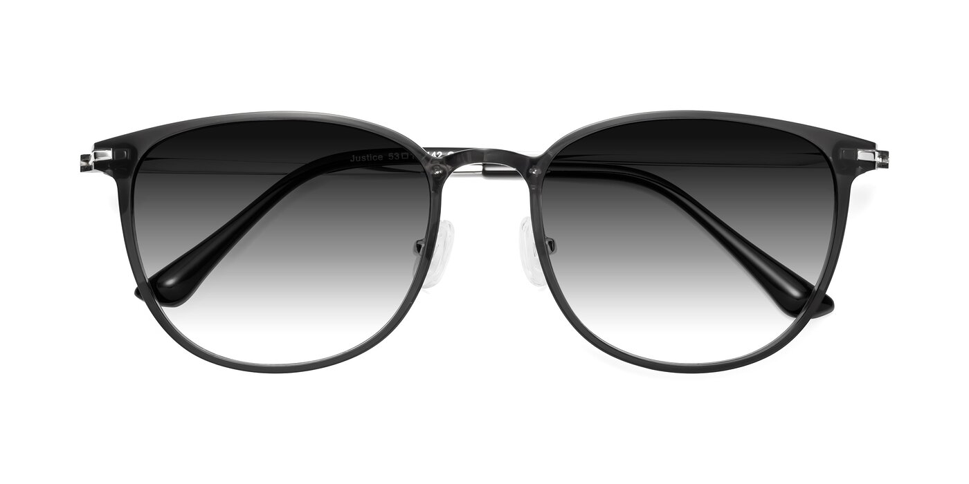 Justice - Translucent Gray Gradient Sunglasses