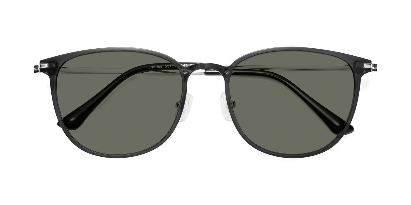 Justice - Translucent Gray Polarized Sunglasses